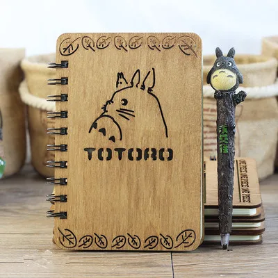 Creative Cute Cartoon Totoro Planner Notebook Diary Book Wooden Chinchilla School Supplies Gift 1Pc Creative Cute Cartoon Totoro Planner Notebook Diary Book Wooden Chinchilla School Supplies Gift 1Pc