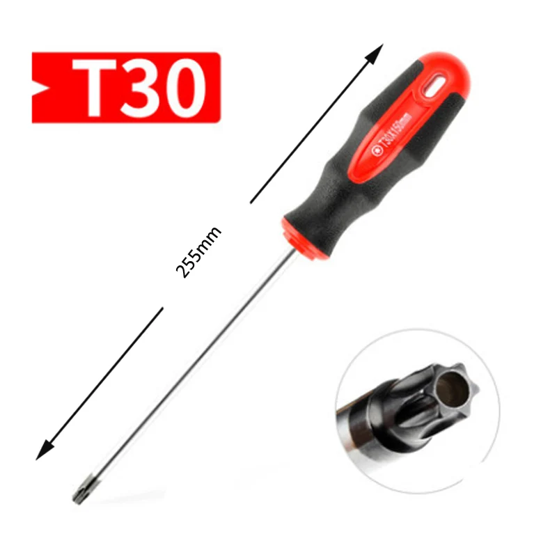 Отвертка Torx Star Precision S2 HRC50-62 Магнитный Отвертка T8 T10 T15 T20 T25 T27 T30 Для домашних телефонов ПК инструмент для ремонта - Цвет: NO7