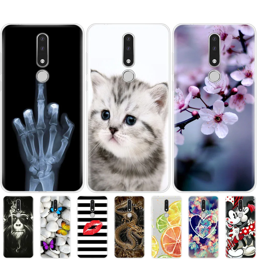 

Phone Case For Nokia 3.1 Plus Case Cover Cute Cartoon Silicone Soft Back Cover Nokia3.1 For Nokia 3.1 Plus 2018 Case Bag