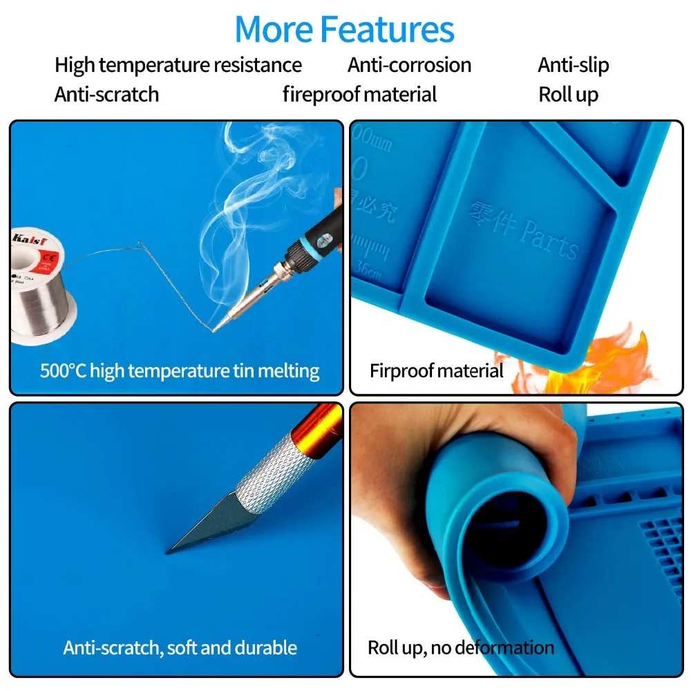 Heat Insulation Silicone Pad Desk Mat 04