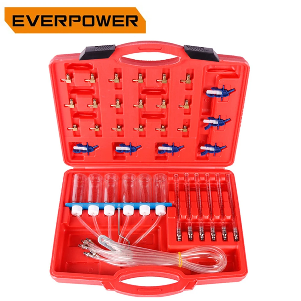 

Everpower Fuel Injector Tester Tools Common Rail Car Diagnostic tool Flow Kit Auto Nozzle Fuels Injectors Return Flow Metering