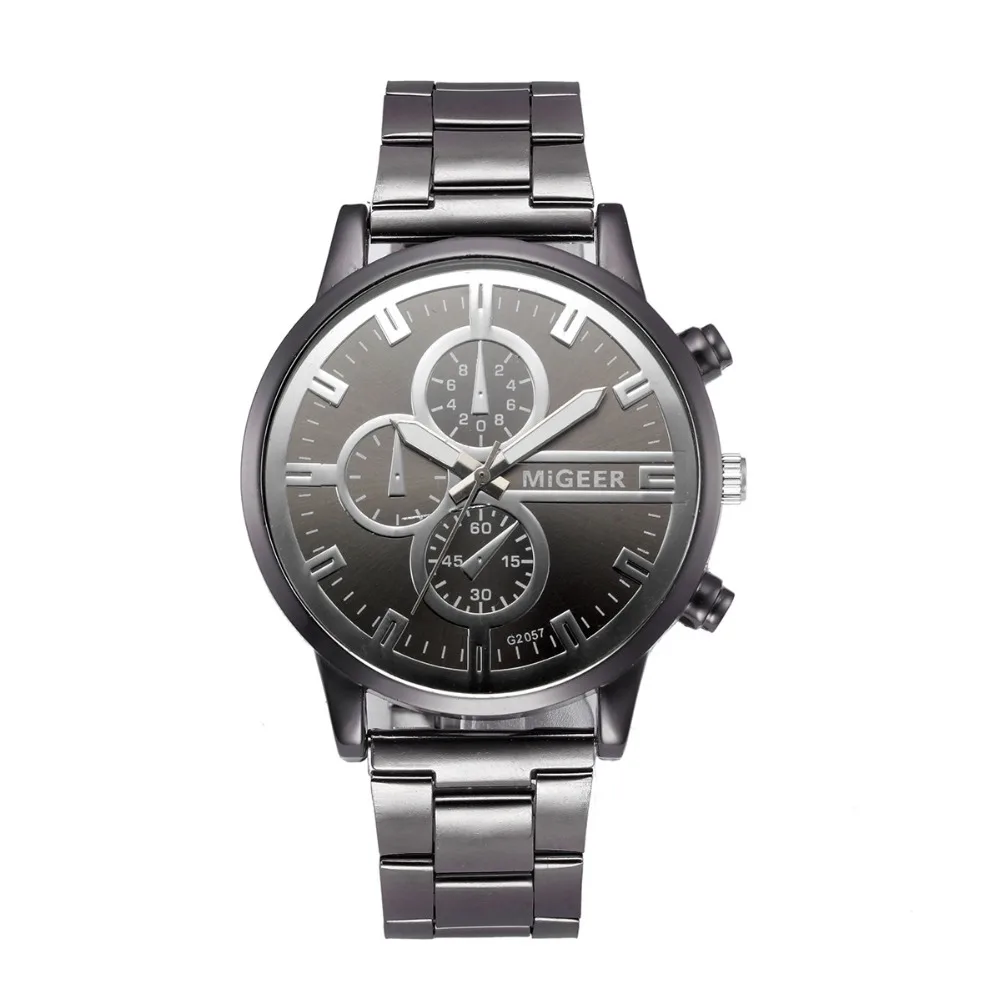 Новая мода часы кварцевые мужские часы с покрытием стекло лента из нержавеющей стали часы мужские наручные часы дешевые Relogio Masculino Лидер продаж LD