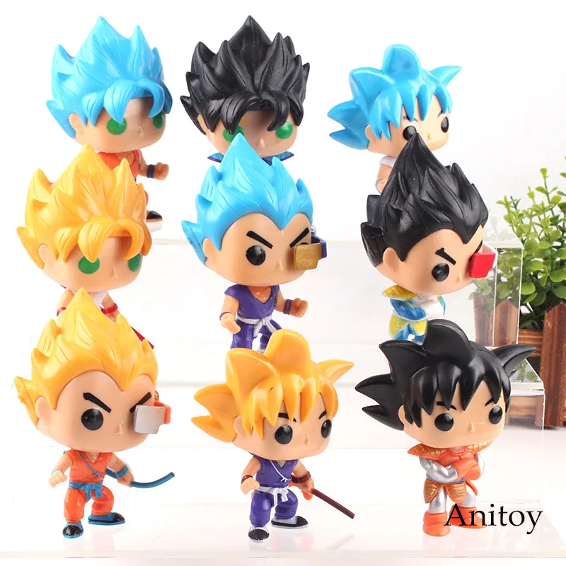 Dragon Ball Z Action Figures Toys Son Goku Super Saiyan God Vegeta Figure Cute Mini Dolls PVC Collection Model Toy 9pcs/set Dragon Ball Z Action Figures Toys Son Goku Super Saiyan God Vegeta Figure Cute Mini Dolls PVC Collection Model Toy 9pcs/set