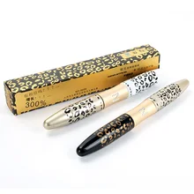 Новая 3D волокно Водонепроницаемая длинная завивающая тушь косметические ресницы нарощенные ресницы Леопард