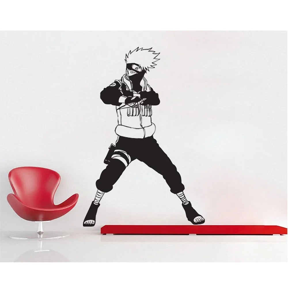 Naruto Hatake Kakashi Fighter Wall Decal Removable Vinyl Decal Comics