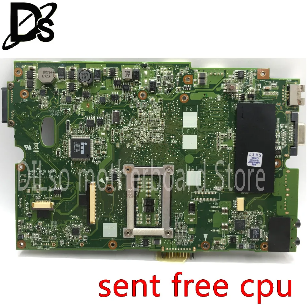 KEFU K40IN для ASUS K50IJ K40IJ K50IN K50AB K40AB материнская плата 15 6/14 дюймовая интегрированный