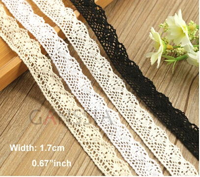 

5yrd/lot 100% cotton lace Fabric furnishing warp knitting Embelishments for cloth or bag Trim laces DIY Scrapbooking(aa-10-690)