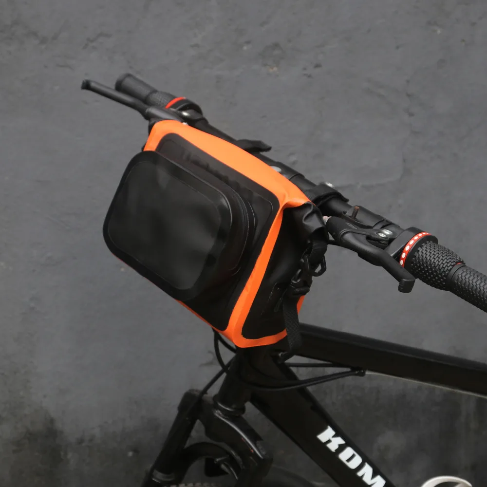 Bike Handlebar Bag Bicycle Pannier Front Tube Basket Outdoor Cycling Reflective