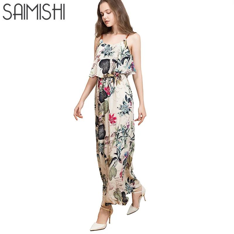 Saimishi Size M 2XL font b Women b font Spaghetti Strap font b Dress b font