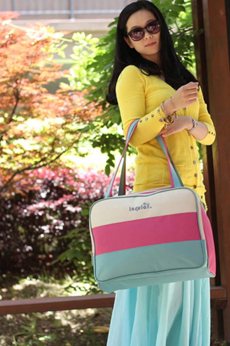 Baby Nappy Durable Maternity Bags Large Multifunctional Mummy Diaper Handbag Waterproof Messenger Baby Care Stroller Bag BB6056 (6)
