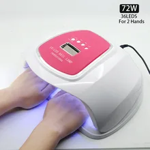 SAMVI 72 Вт 36 Вт 10 S/30 S/60 S/99 S Датчик Настройки таймера УФ светодиодный Сушилка для ногтей светодиодный s лампа для ногтей быстрая сушка Гель-лак для ногтей