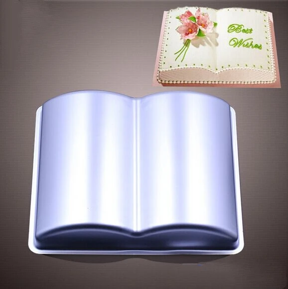 Moule A Gateau En Aluminium En Forme De Livre Ustensiles De Cuisson Decoration De Gateau D Anniversaire Plateau De Cuisson Livraison Gratuite Aliexpress