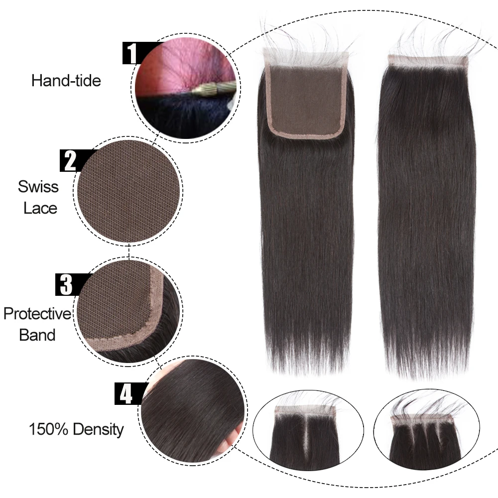 Sapphire Brazilian Straight Human Hair Bundles With Closure Brazilian Hair Weave Bundles With Lace Closure Human Hair Extension Sapphire Brazilian Straight Human Hair Bundles With Closure Brazilian Hair Weave Bundles With Lace Closure Human Hair Extension