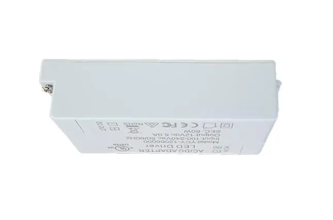 10 개/몫 led 드라이버 ac 100-240 v dc 12 v 5.0a led 전원 어댑터 트랜스 포 머 led 스트립 60 w 전원 공급 장치 2 년 보증