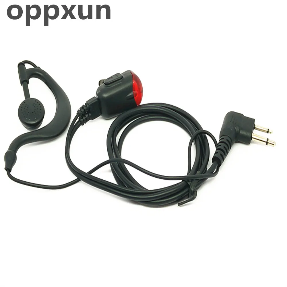 Oppxun 2Pin гарнитура Mic PTT наушники для Motorola портативная рация GP68 GP88 GP2000 GP300 hyt tc-500 TC-600 Радио