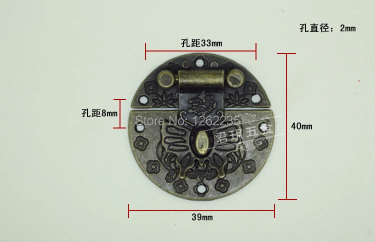 39*40 мм мебельная фурнитура сплав замок Бабочка Пряжка панель деревянная Пряжка ящик для поделок Пряжка