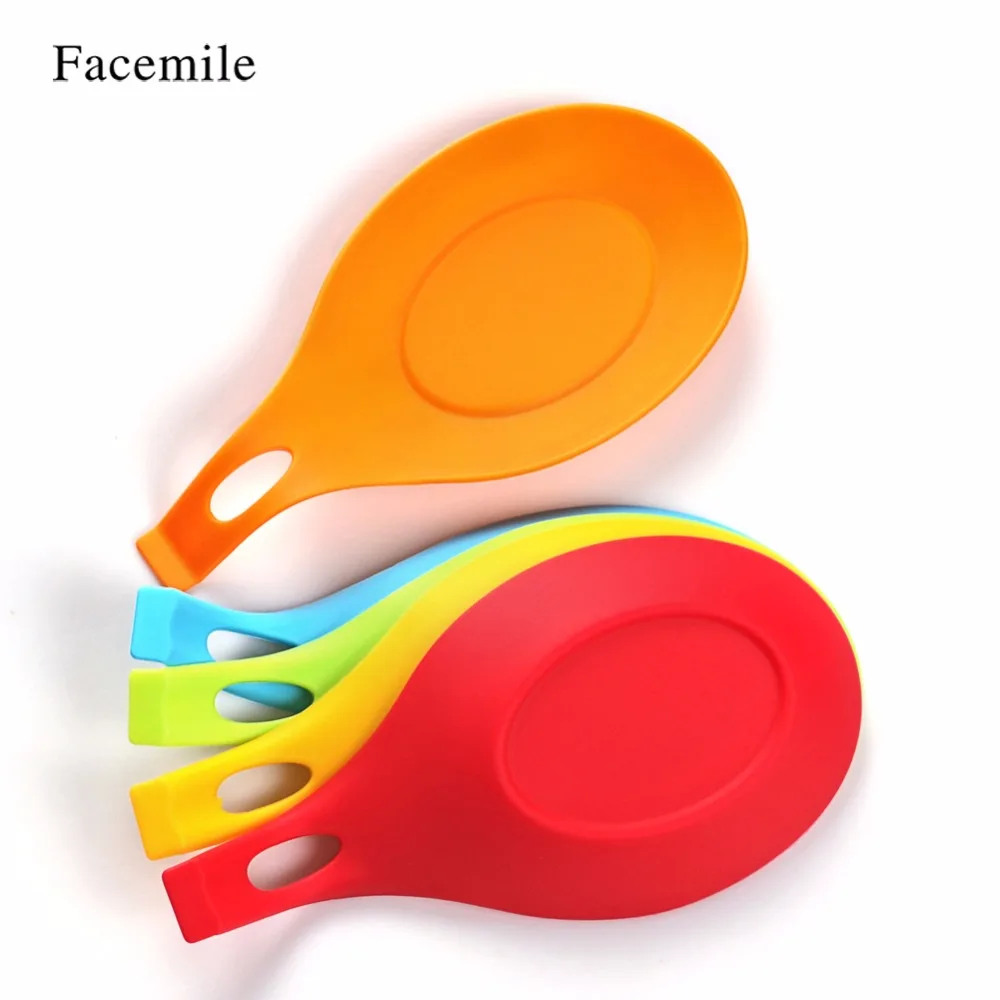 Facemile 1 шт. силиконовый коврик для ложки термостойкая кухонная утварь кухонный