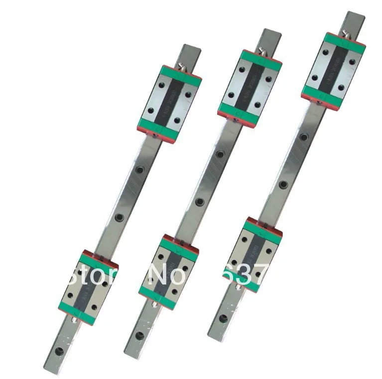 

3 original HIWIN Linear guide MGN12-L400/500/600MM + 6pcs MGN12C mini block bearings