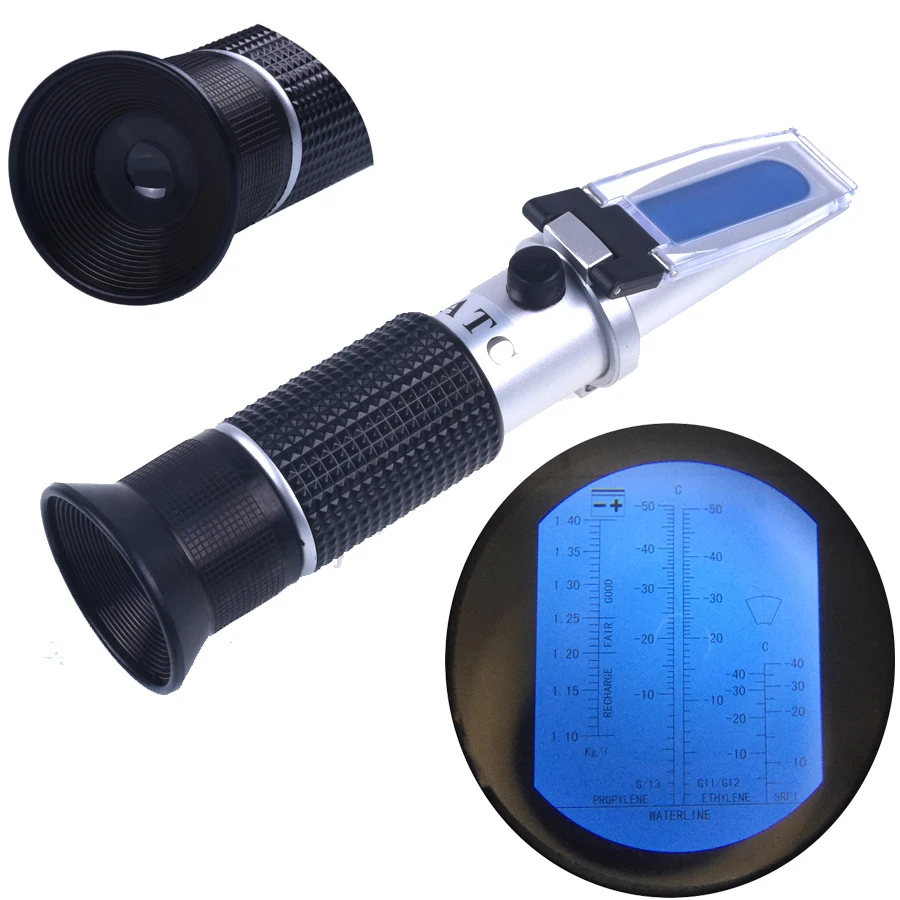 Auto car Handheld Antifreeze Liquid Coolant tester Battery Refractometer diagnosis car