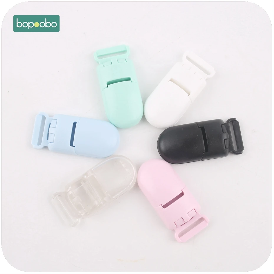 Bopoobo-안전한  플라스틱 젖꼭지 클립, 5 개, 용 노리개, 무독성 소재,  Teethers, DIY 공예