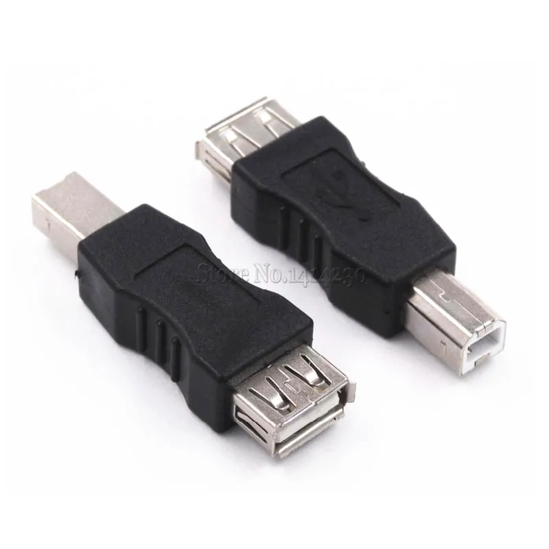 USB 2,0 type A женский в B Мужской адаптер для USB принтера квадратный общий трансферный соединитель