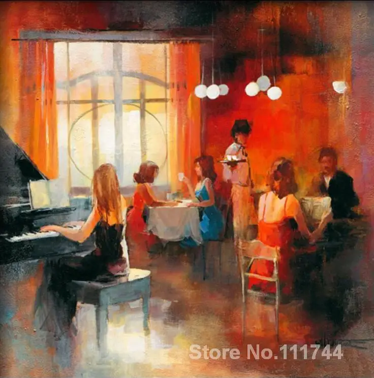 

Beautiful art for bedroom Rendezvous Willem Haenraets paintings Hand painted High quality