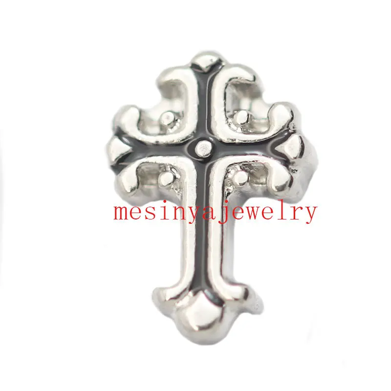 

10pcs vintage cross floating charms for glass locket Min amount $15 per order mixed items,FC-032