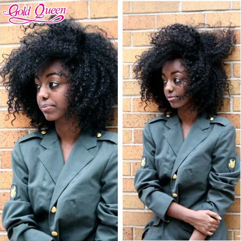 

fashion style brazilian curly lace front wig 150% density short curly wigs kinky curly full lace wig very soft virgin human hair