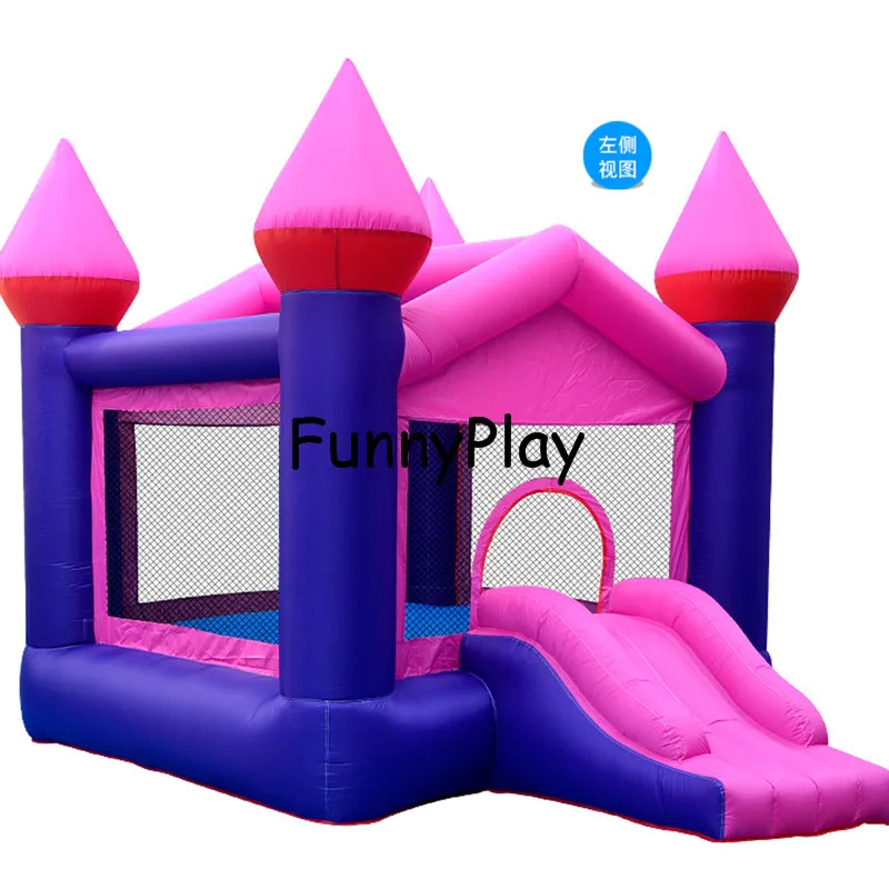 Футбол нейлоновый мини батут дом Крытый прыгающий дом надувной замок игра с воздуходувкой для дети замок-батут - Цвет: inflatable bouncer