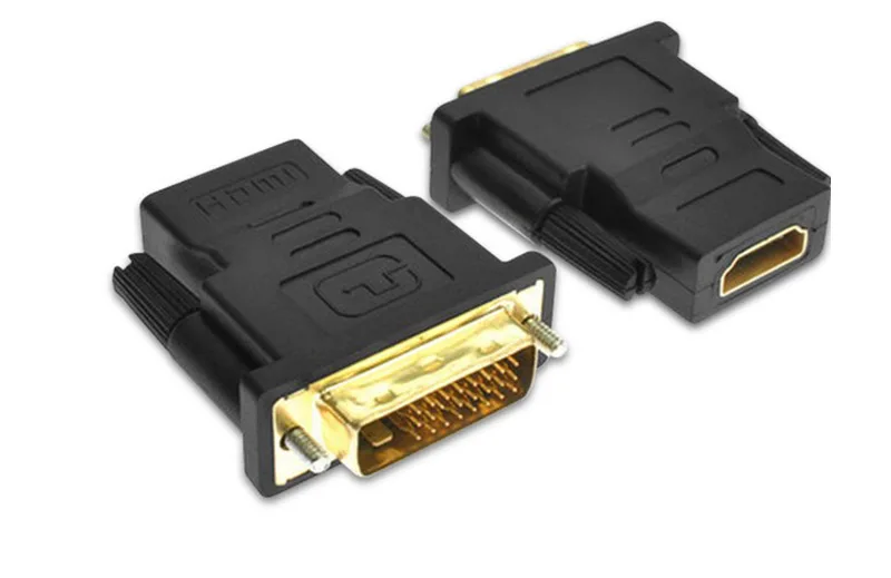 DVI 24+ 1 к HDMI адаптер Кабели 24 К позолоченный штекер для женщин Кабель HDMI-DVI конвертер 1080P для HDTV проектор монитор