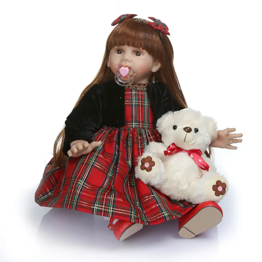 

60cm reborn lol Bonecas 24" Silicone Vinyl Newborn Doll Lifelike lol toys doll lifelike princess toddler kids birthday presents