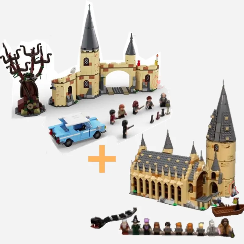 

New Harry Movie Hogwarts Great Wall Set fit Harry Potter castle figures Building Blocks bricks Model Kid Toy Gift