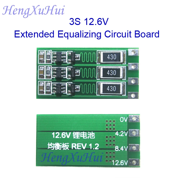 3S 11 1V 12 6V Li ion Battery Extended Equalized Charging PCB Board Equalized Charging Current