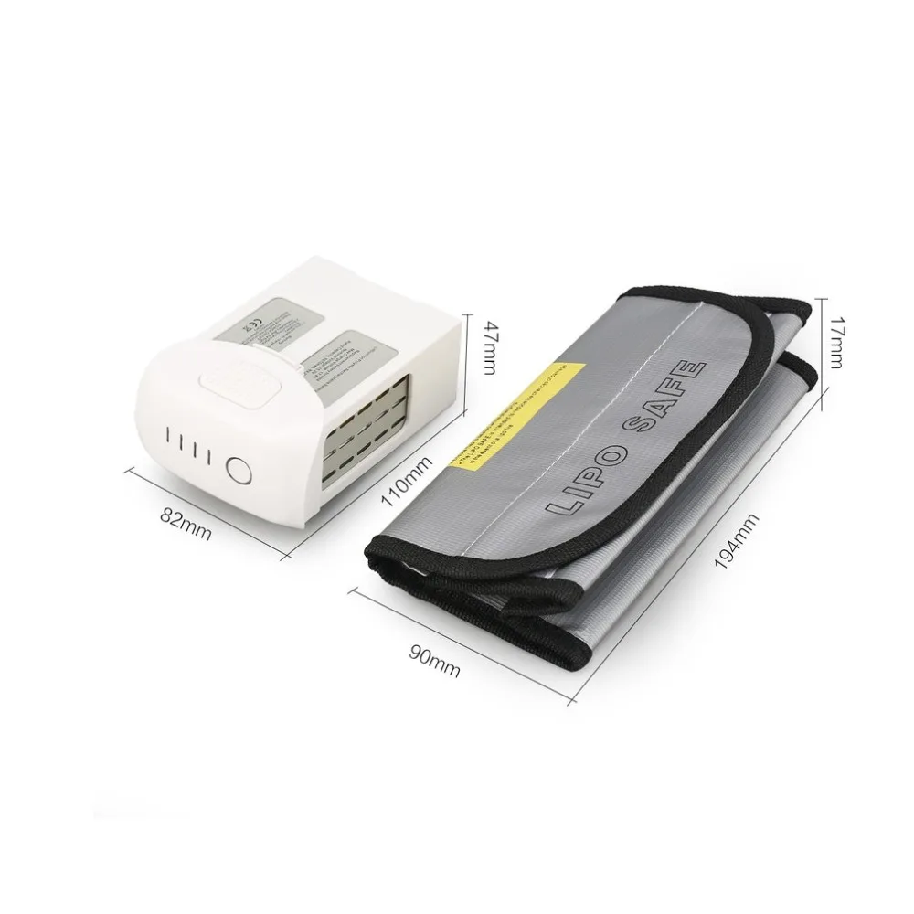 

15.2V 5870mAh Intelligent Spare Flight LiPo Battery Replacement with Safe Bag for DJI Phantom 4/ Advanced/4 Pro FPV RC Drone
