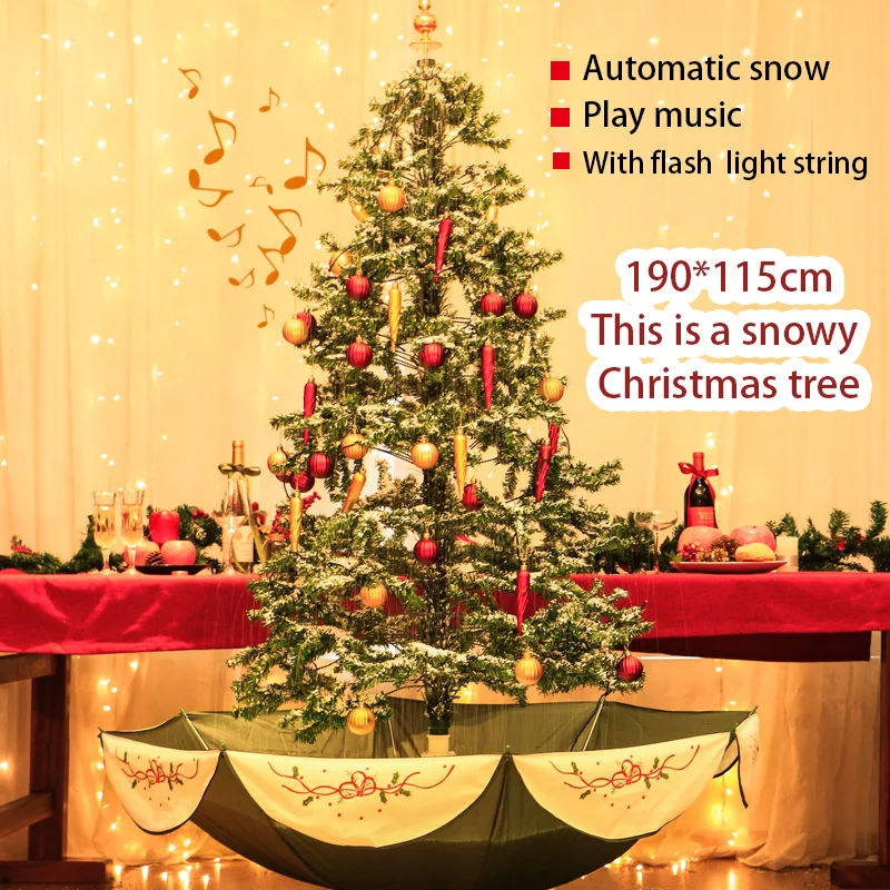 

Christmas tree that will snow automatically/ with music and lights/ artificial christmas tree / christmas decorations for home /