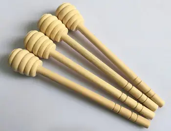

1000pcs New Arrival 15cm Wooden Honey Spoon Stick for Honey Jar Long Handle Mixing Stick Honey Dipper Party Supply SL5005
