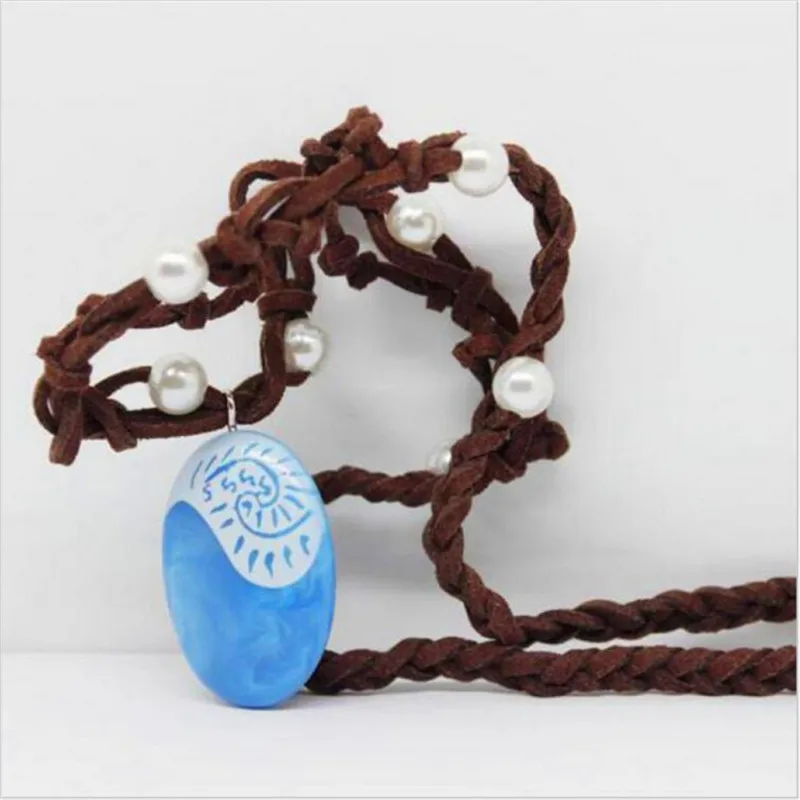 Boneca Моана принцесса ожерелье vaiana брелок кулон кино Аниме Фигурки Игрушка Одна