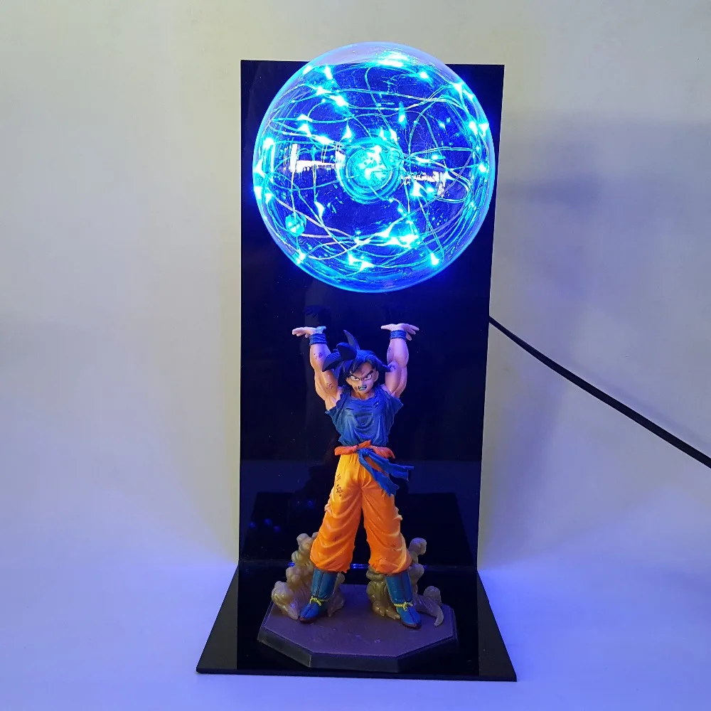 Dragon Ball Z Goku Spirit Bomb фигурки светодиодные лампы игрушки аниме Dragon Ball Супер Сон Гоку фигурка игрушка диорама 15 цветов выбрать