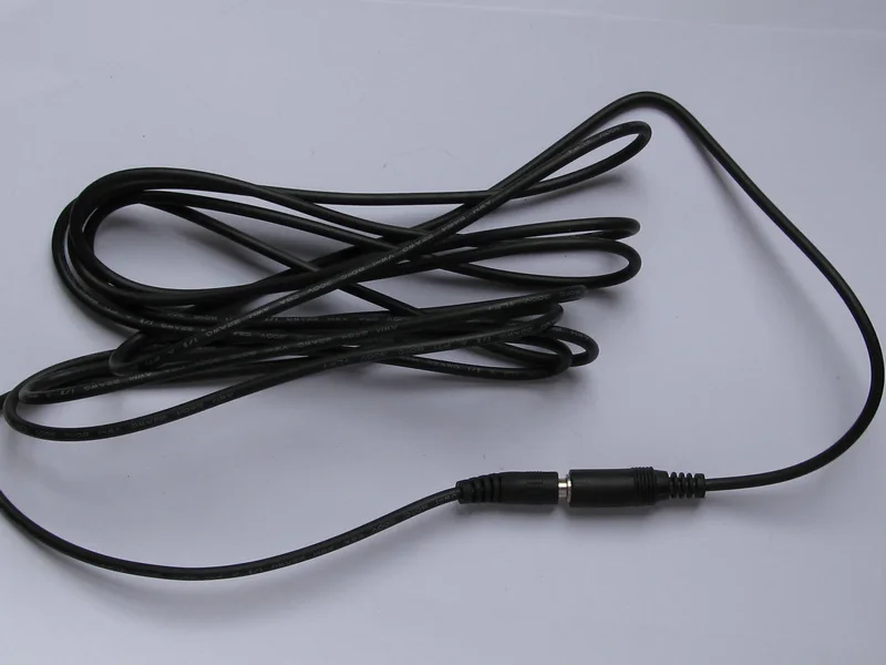 1 piece 22AWG straight 5.5x2.5mm DC power supply plug extension Adapter