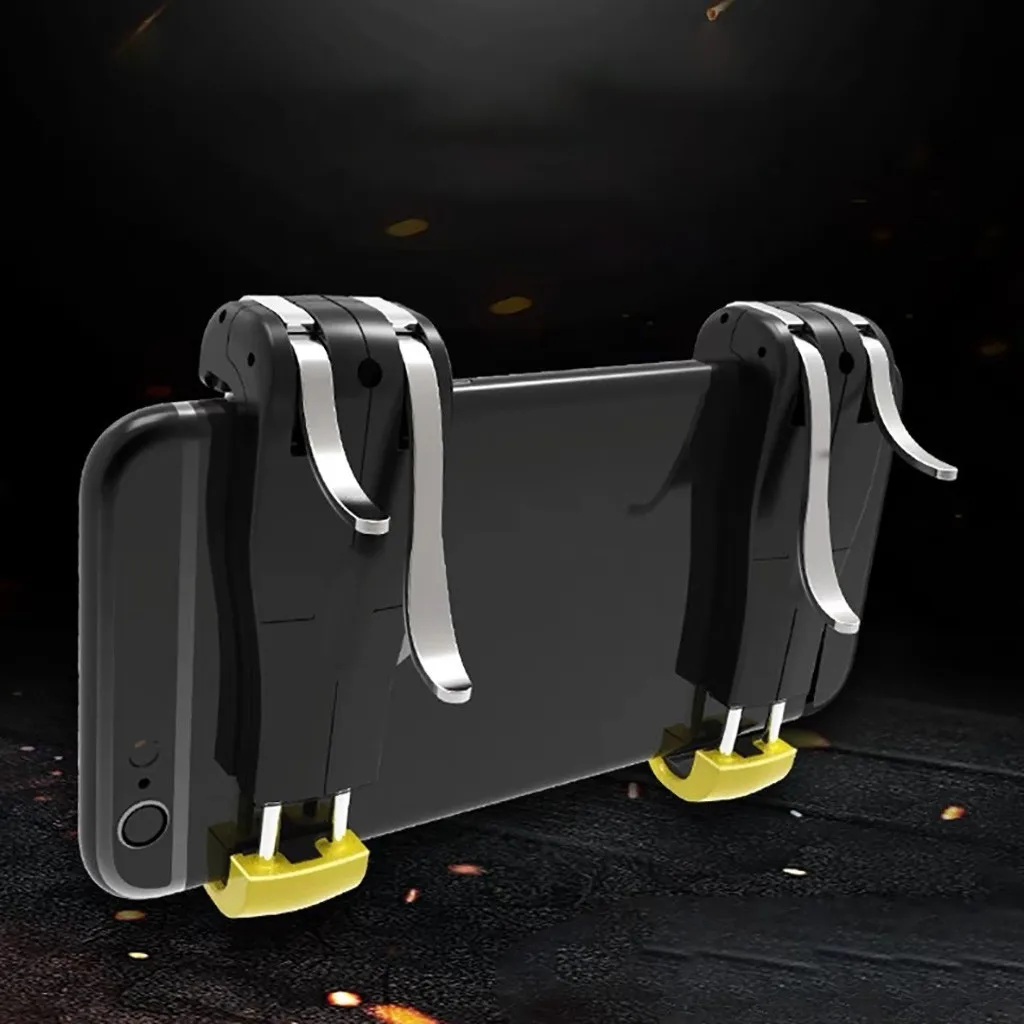  Smart Phone Mobile Gaming Trigger for PUBG Mobile Gamepad Fire Button Aim Key L1 R1 Shooter Pubg Co