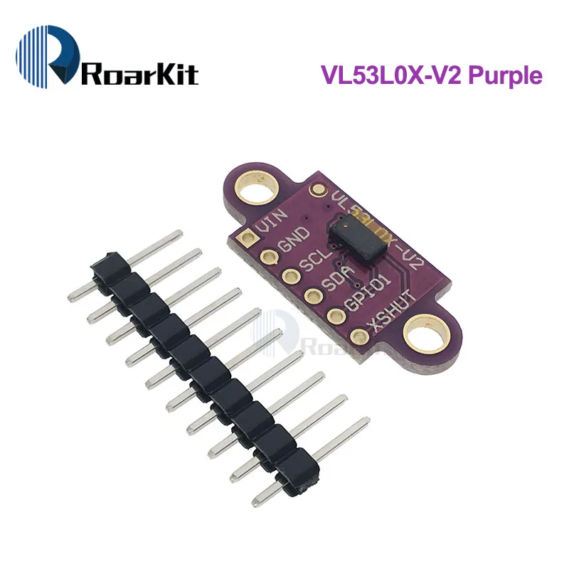 VL53L0X/VL53L1X время полета STM32(ToF) Лазерный диапазон датчик прорыва 940nm GY-VL53L0XV2 Расстояние модуль IEC IIC для Arduino - Цвет: V2 Purple