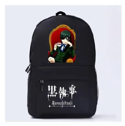 Kuroshitsuji аниме рюкзак элегантный дизайн унисекс высокое качество большой емкости милый - Цвет: 21