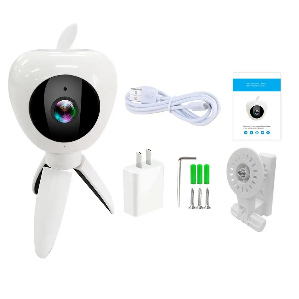 

I220 Bluetooth Speaker 2 million HD 180 Degree Fish-eye Panoramic WIFI Network Camera Mini Small Camera