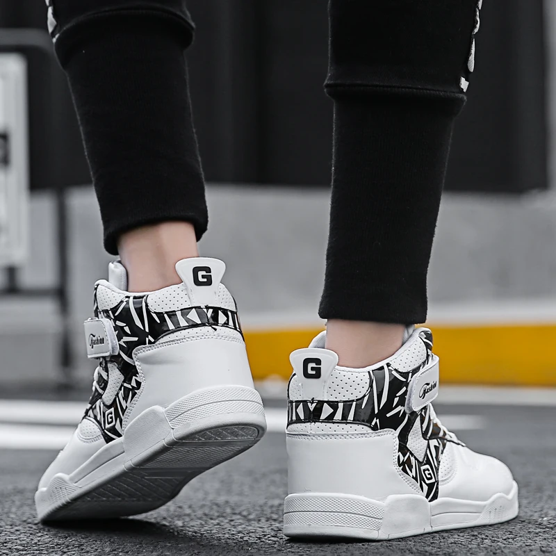 Новинка года; высокие кроссовки; мужская повседневная обувь; дышащие ...