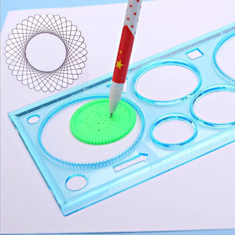 Painting Multifunctional Puzzle Spiro graph Geometric Ruler Drawing