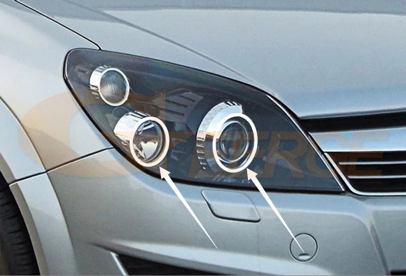 Для Opel Astra H 2004-2010 ксеноновая фара отличная ультра яркая подсветка CCFL angel eyes kit Halo Ring