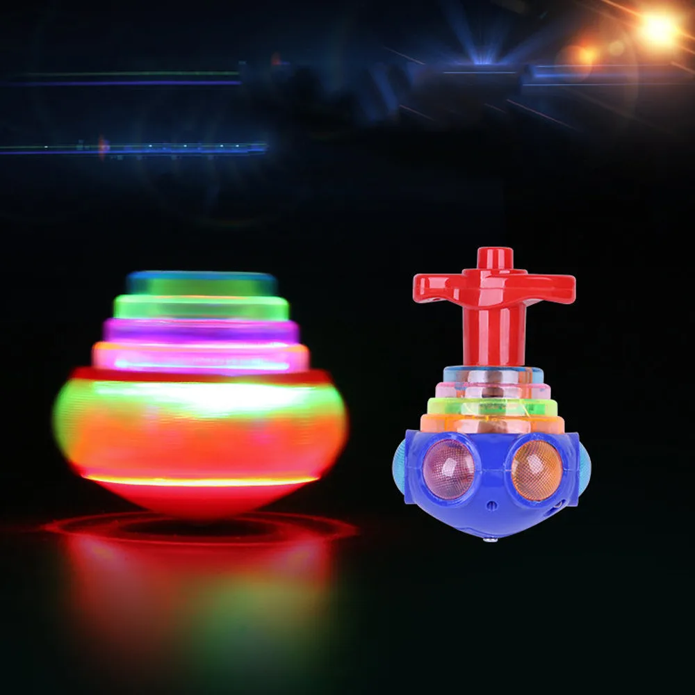Детский Пластиковый Забавный светодиодный светильник, музыкальная игрушка, игрушка-Спиннер, подарок для снятия стресса, игрушка-гироскоп