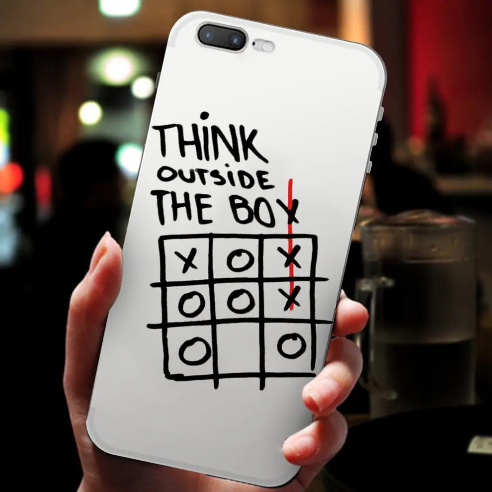 

Hot Sale Soft Shell TPU Mobile Phone Cover Color Printing Cell Phone Case With Simple Black And White Pattern For iPhone 7/8