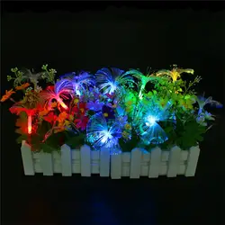Светодиодный волокно лампы несколько цвет 2,5 м 10 светодиодный s декоративный свет строка AA питание от аккумулятора Рождество Сад вечерние