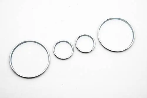 

Chrome Speedometer Gauge Dial Ring Instrument Panel Ring fit for for BMW E39 M5 M 5 Series E38 E53 X 5